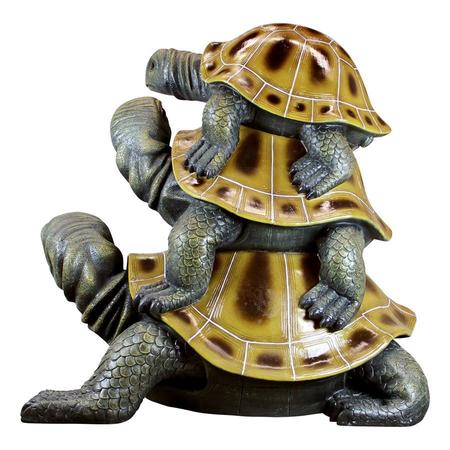 Design Toscano Three's a Crowd Stacked Turtle Statues NE150001